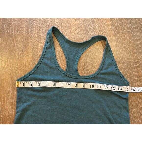 NIKE Drifit Dark Teal Athleisure Workout Racer Back Tee Tank Top Women's size S - Picture 5 of 6